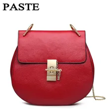 Women Small Bags Genuine leather Cowhide Shoulder Bag designer Brand Candy Color Chain Bags blue/red/black/pink/orange 5p0365