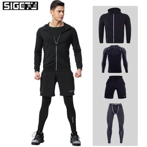 Workout & Training Clothes Men's Gym Clothes Suits Gym Clothing Sportswear Running Clothing for Men Sets