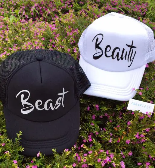 

personalized beast and beauty wedding bride bridesmaid Bachelorette Mesh Trucker Snapback trucker hats caps party gifts favors
