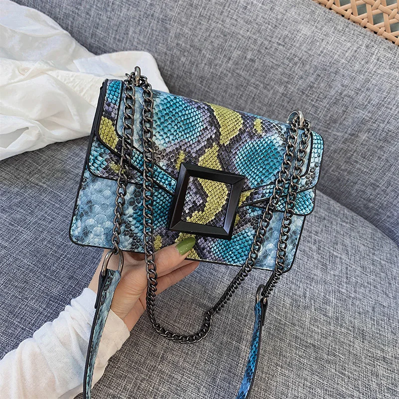 

2019 fashion simple small square bag women's designer handbag high quality PU leather elegant new shoulder bag qq401