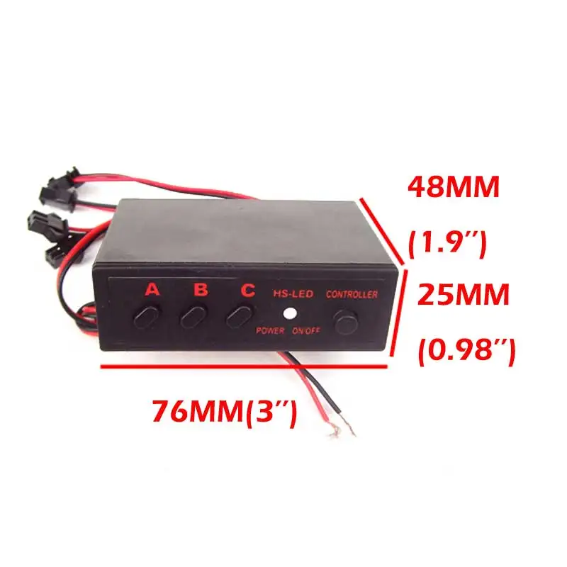 

FUGSAME FREE SHIPPING 4 Ways Controller Box LED Light Flasher Flash Strobe