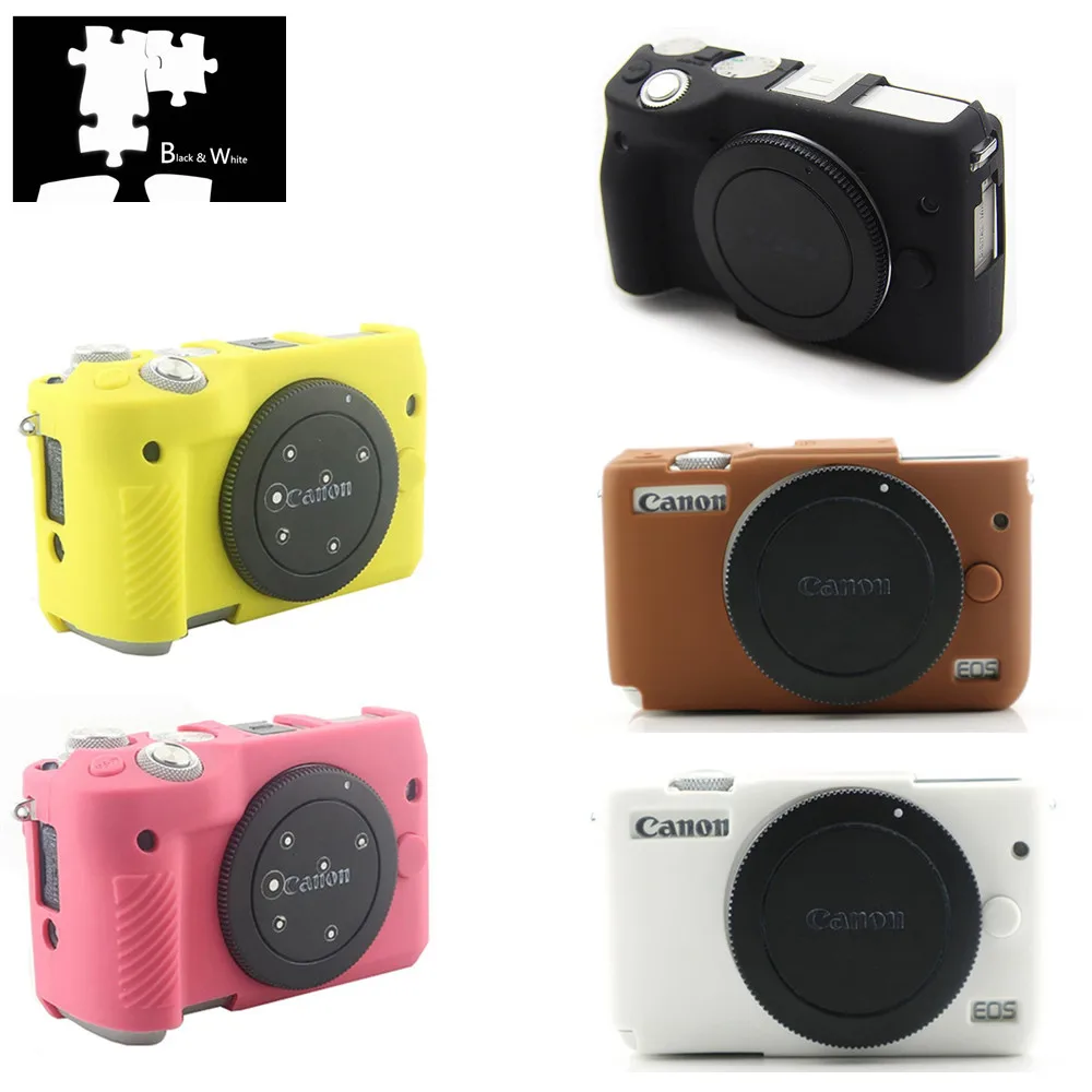Силиконовая кожа брони чехол защита корпуса для камеры Canon EOS M100 M10 M6 M3 |