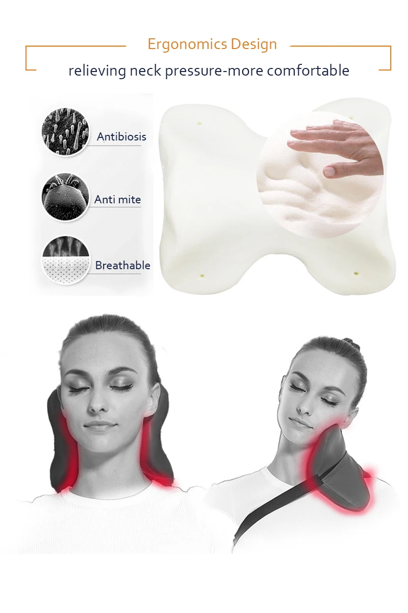 L082-Airplane Memory Foam  Neck Pillow Comfortable Travel Pillows For Sleep Nap Pillow for office  Car  Head Cushion (6)