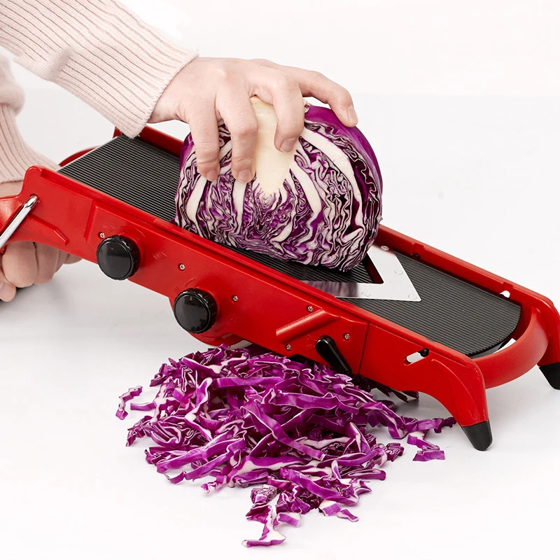  Kitchen Vegetable Fruit Chopper Cutter Cocina Multi-Function Slicer Food Shredder Adjustable Stainl - 33039126900