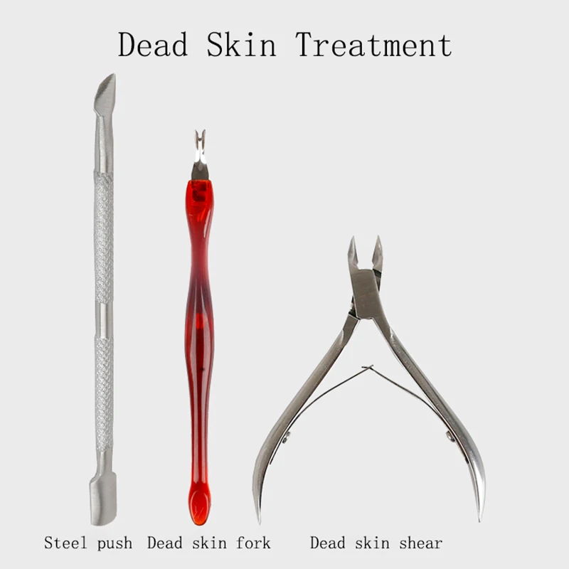 Маникюр Инструмент Нержавеющая сталь Маникюрные щипчики кусачки для ногтей кутикулы Сталь нажатие мертвой кожи средство для снятия маникюра принадлежности для ногтей