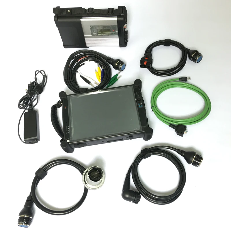  Estrella herramienta mb star escáner sd c5 con HDD software 2020 super con EVG7 DL46 Tablet PC DDR 
