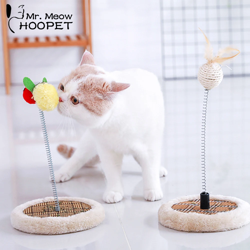 

Hoopet Cat Scratch Toy Wand Charmer Toy For Cats Funny Interactive Catcher Toy Pet Training Playing Toy