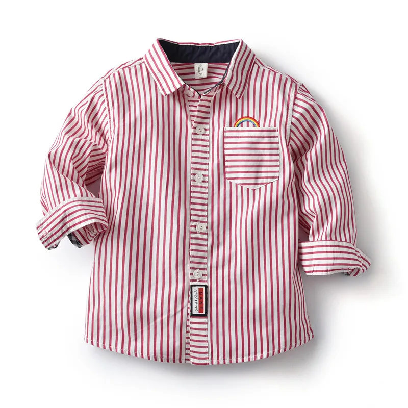 Baby Boys Knit Collar Blouse Toddler 2019 Stripe School Uniform Shirts ...