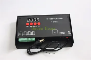

Rainproof T-4000AC SD Card controller T-4000 Full Color Programmable led pixel module For WS2811 WS2801 WS2812B 6803 1903 strip
