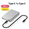 Boîtier en aluminium pour disque dur USB 3.1, type C, portable, sata 2.5 