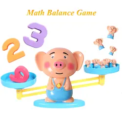 Математическая Игра настольная игрушки обезьяна кошка матч балансировка весы номер баланс игры детские развивающие игрушки, чтобы узнать