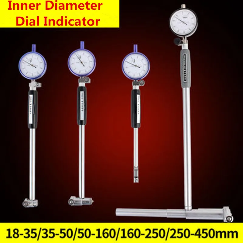 Dial indicator Dial Bore Gauge Hole Diameter Measuring gauge Inside diameter Scale Cylinder volume meter 10-18-35-50-160mm Dial indicator Dial Bore Gauge Hole Diameter Measuring gauge Inside diameter Scale Cylinder volume meter 10-18-35-50-160mm