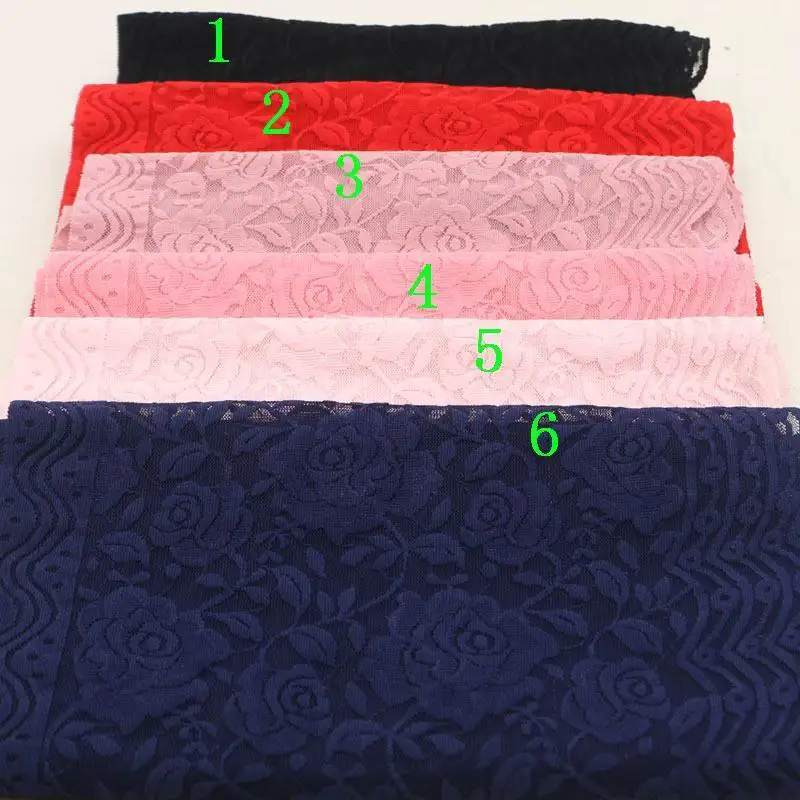 Эластичная эластичная кружевная ткань DIY Одежда текстиль декоративная ткань кружево