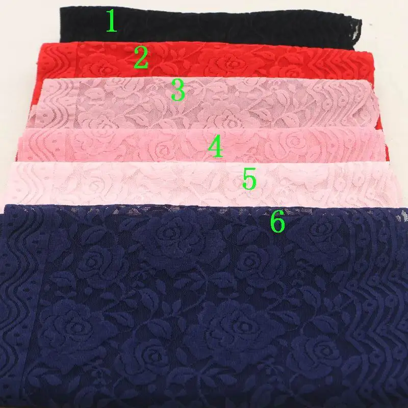 

Stretch stretch lace fabric DIY clothing textile decorative cloth lace lace