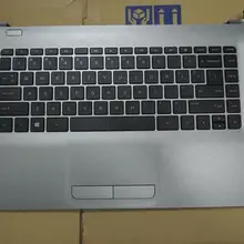 Верхний чехол с клавиатурой для hp 14-AF 14-AC 14," 813915-001 серебристый
