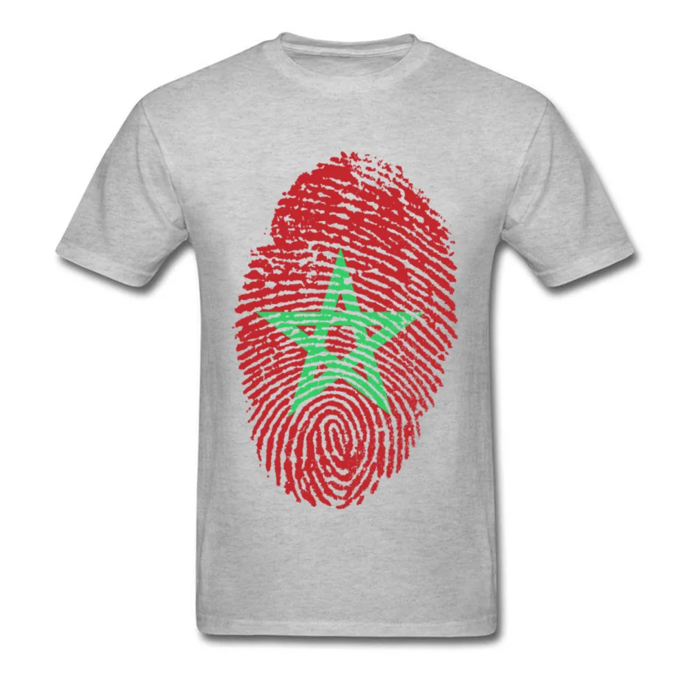 Morocco Flag Fingerprint_grey