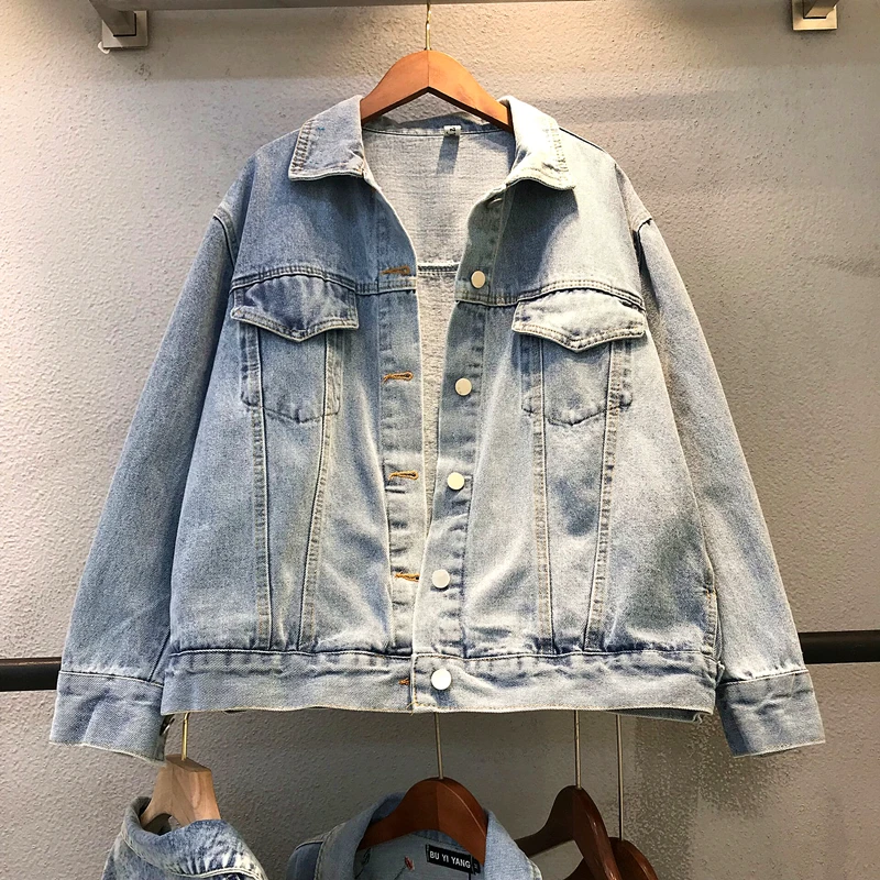 Auto Printemps Coréenne culture Travail Bf Veste Au Survêtement Paillettes Du En Courte Début Trous Lourd Jean Porcelet qwz6Pt
