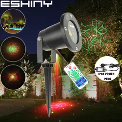ESHINY R & G дистанционного открытый Водонепроницаемый Xmas лазерный 16 Рождественский лазерный проектор вечерние дерево DJ сад дома за пределами
