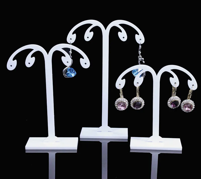 

lot of 3 Acrylic display holder jewelry display holder black or white Acylic earrings display stand earrings display holder