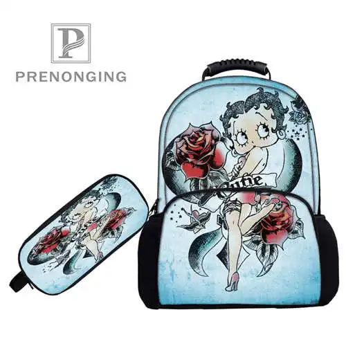 

Custom 17inch betty-boop (1) Backpacks Pen Bags 3D Printing School Women Men Travel Bags Boys Girls Book Computers Bag#1031--78