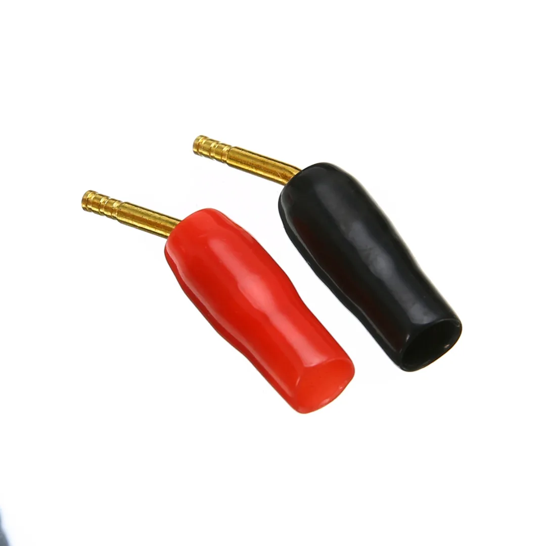 5pairs/lot 2MM Speaker Terminals Wire Pin Plug Banana Plugs Connectors Screw Lock Wire Cable Adapter