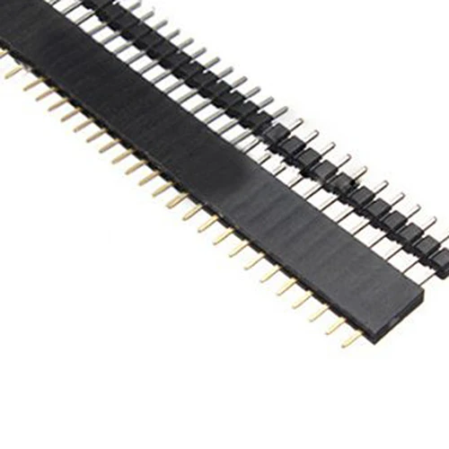 20Pcs 40Pin 2.54mm Single Row Straight Male Pin Header Connector Strip ah 