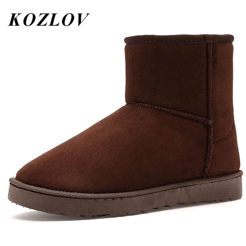 KOZLOV/очень теплые зимние ботинки мужские роскошные брендовые модные унисекс для