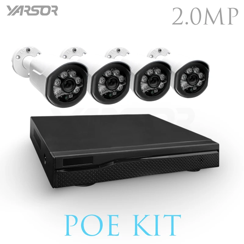 FL-PKT4200UE-A 4CH 1080 P Full HD видеорегистратор комплект POE CCTV Системы 2.0MP Открытый IP Камера