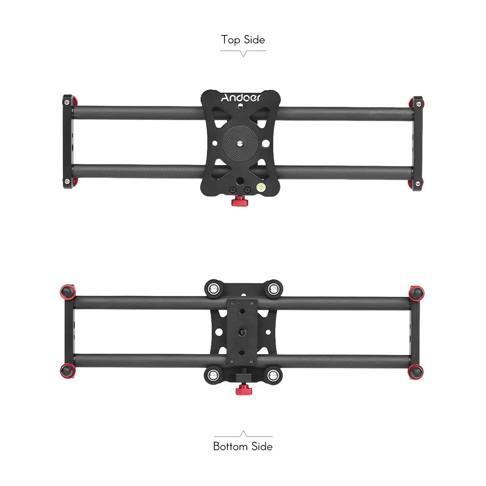 Andoer 40 см портативный мини-слайдер из углеродного волокна для фотосъемки Видео слайдер с держателем телефона для экшн-камеры GoPro Hero DSLR