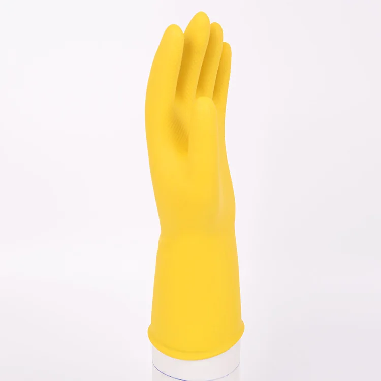 2 Pairs Oil Resistant Latex Gloves Non Slip Acid Alkali Resistance Safety Gloves Hand Protection