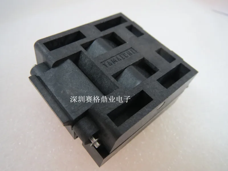 clamshell-new-original-ic51-0804-711-yamaichi-qfp80-tqfp80-065mm-ic-burning-seat-adapter-testing-seat-test-socket-test-bench