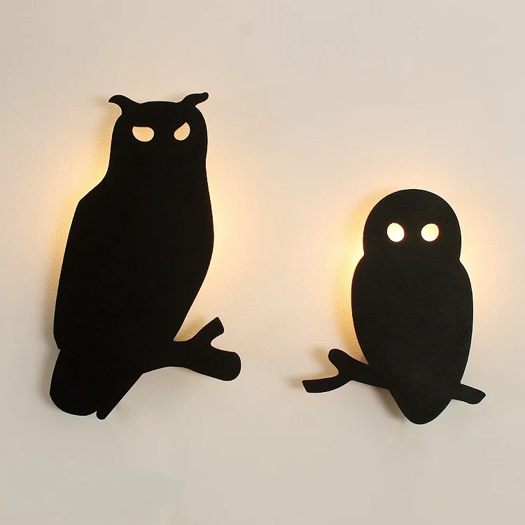 

Nordic style owl Wall Lamps children's bedroom hanging animal lights creative personality modeling lighti LU80379