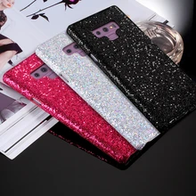 

DULCII Glitter PC Case for Samsung Note 9 PU Leather Skin Protection Phone Cover for Samsung Galaxy Note9 N960 Cases Coque