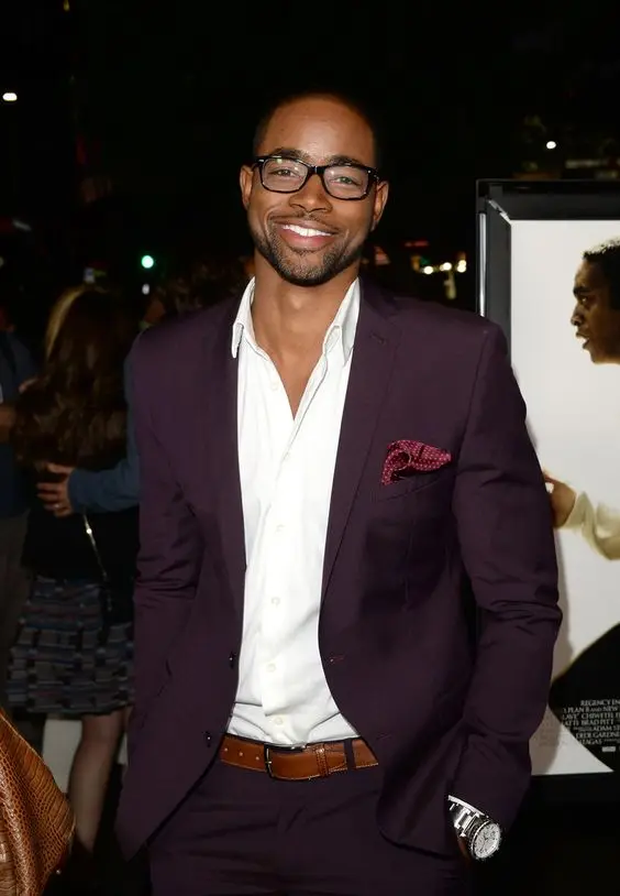 purple blazer matching shirt