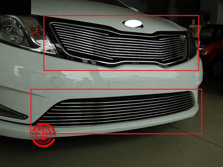 Передняя решетка из нержавеющей стали высокого качества для Kia Rio/K2|Амортизаторы|