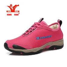 XiangGuan winter warm man woman sneakers Outdoor trekking boots waterproof boots brand men hiking shoes mountain climbing shoes