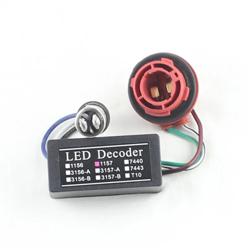 

10pcs led cancellers 1157 bay15d led fog light decoder car lamp warning canceller 1157 bay15d led bulb resistor Car accessories