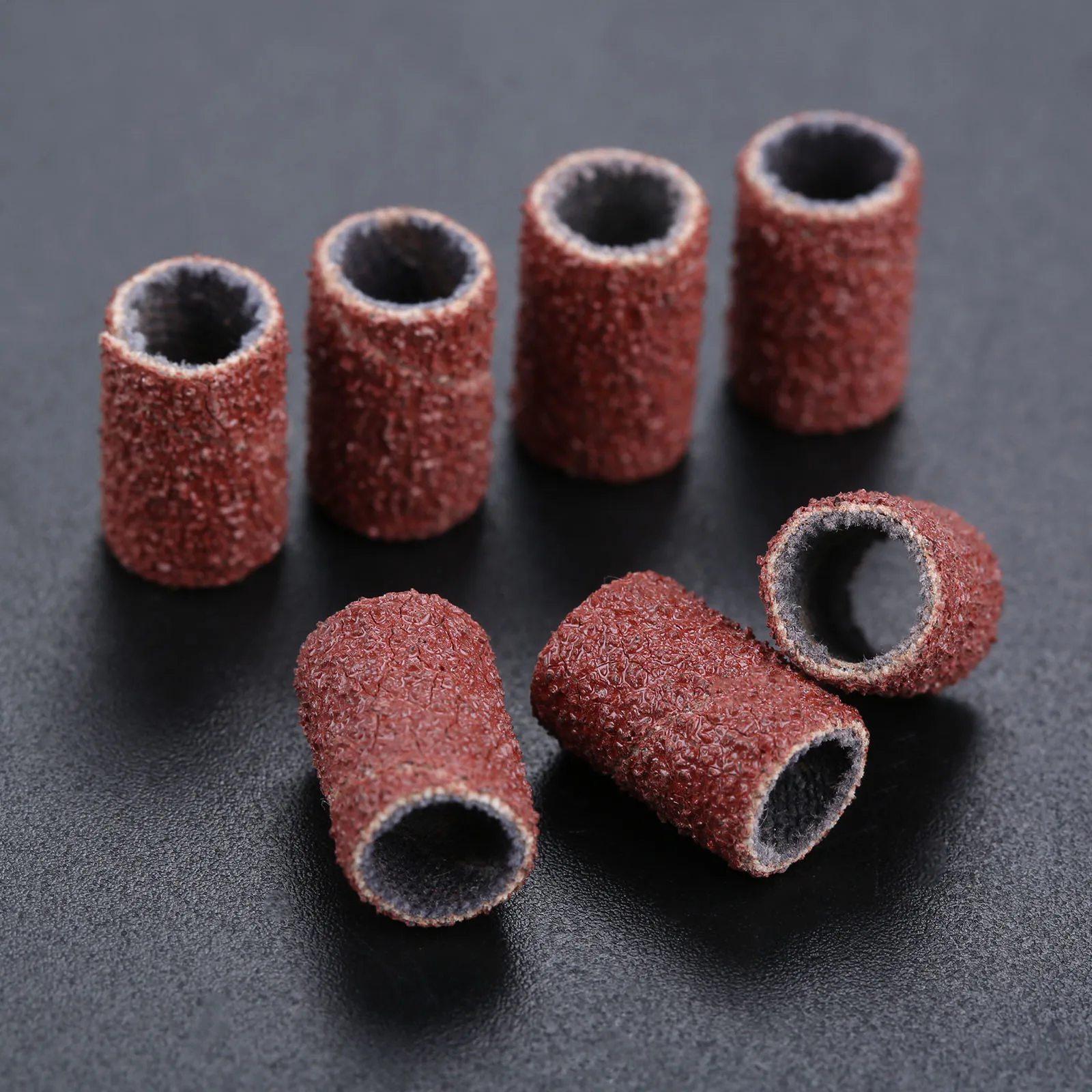 100Pcs Sanding Bands Nail Power Drill Accessories Electric Drill 80 Bits Sandcloth Refillable Sanding Sleeves Replacement