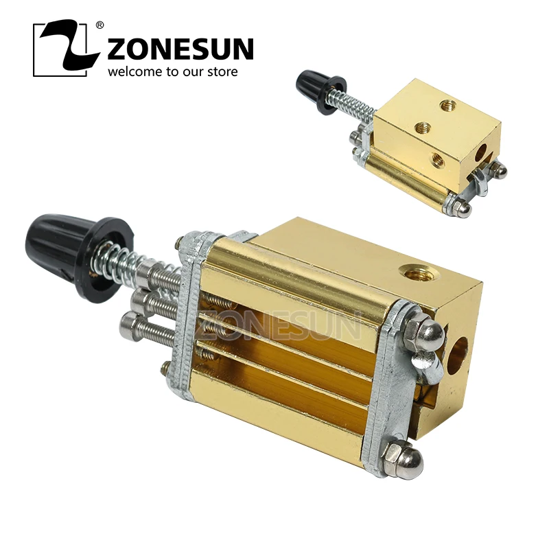 

ZONESUN Mould holder of ribbon printer DY8 coding device heat head of stamping heat block HP241B printer letter die cave