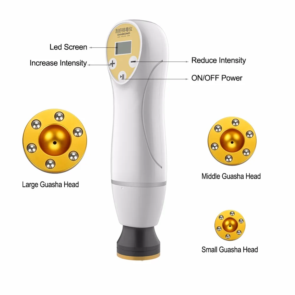 Электрический выскабливание терапии массажер Гуа Ша вакуум выскабливание банки всасывания устройства Иглоукалывание тела тонкий Детокс