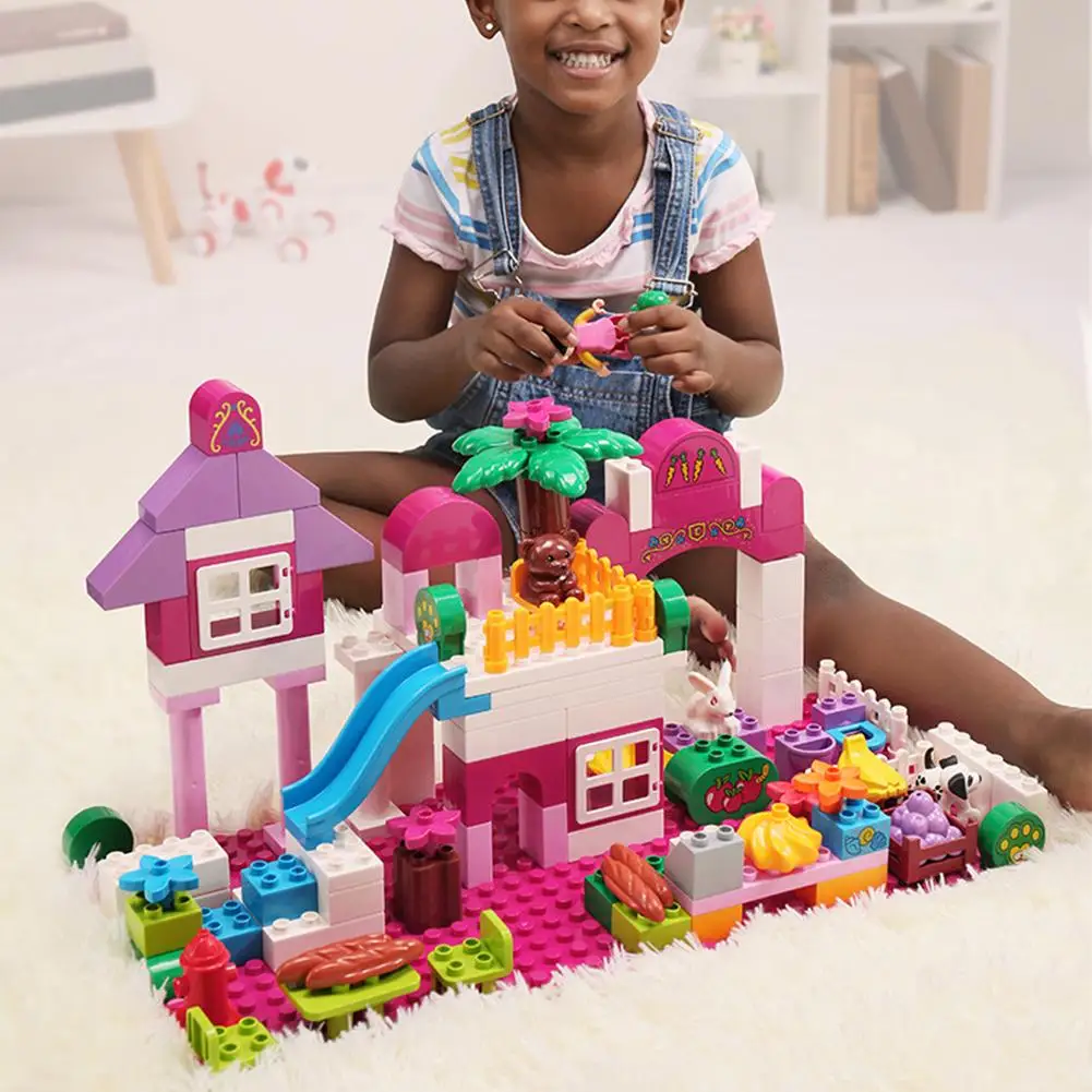 

109PCS Princess Model Building Block Sets Castle Compatible Bricks Blocks Figure Kids Toys Gift Assembly Toy