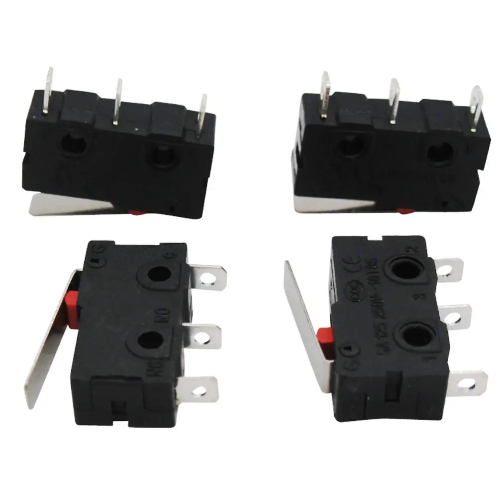 10 шт. 5A 125 250 В AC SPDT 1NO 1NC короткий рычаг переключатель кнопка оснастки действие Тип 3 шпильки мини микро концевой переключатель KW11-3Z02
