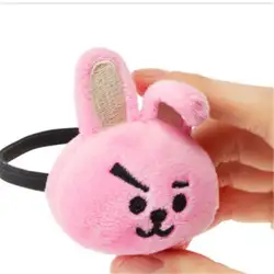 Kpop моды BTS BT21 Bangtan мальчики CHIMMY плюшевые волосы упругие резинкой Haie веревки мультфильм ободки для волос