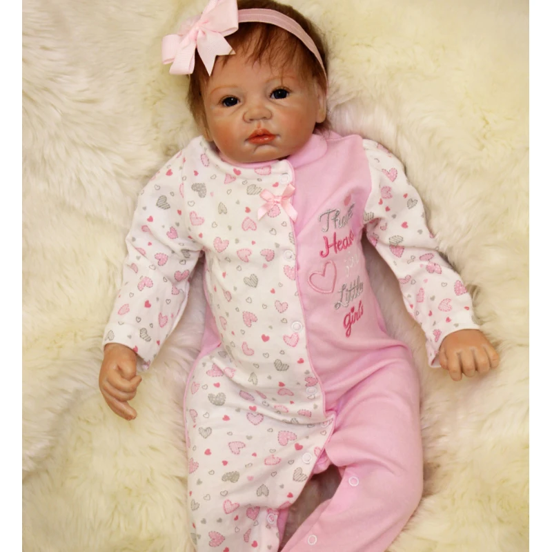 

OtardDolls 54cm Silicone Baby Reborn Baby Doll kids Playmate Gift For Girls 22 Inch Baby Alive Soft Toy For Bouquets Doll Reborn