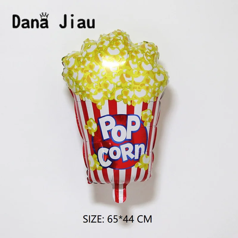 

Dana Jiau New Popcorn balloon happy birthday party food decoration cake shop inflatable balloons event film air balls kids toy