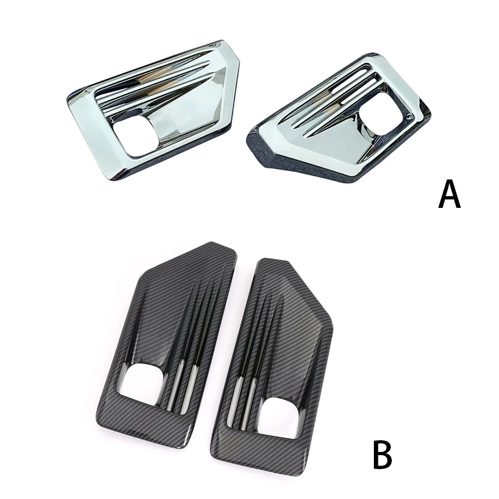 

1Pair ABS Car Front Chrome Fog Light Head Lamp Cover Trim For Toyota RAV4 Adventure 2019 Replacement Parts