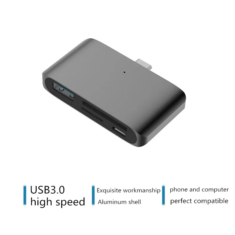 4 в 1 устройство для чтения карт type c с USB 3 0 Многофункциональный OTG адаптер micro SD TF