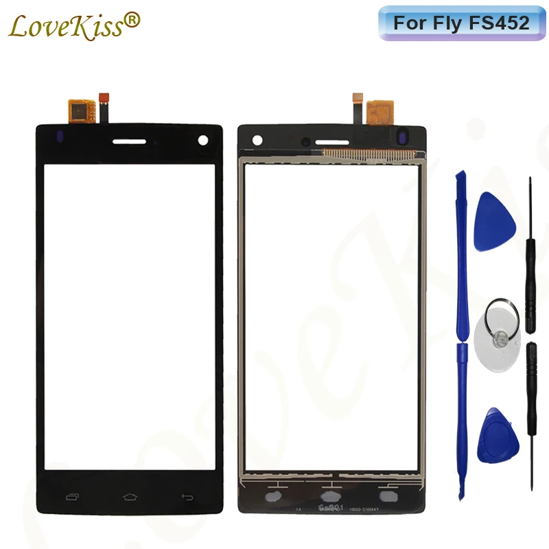 

4.5" Front Touch Panel Touchscreen For Fly FS452 FS 452 Nimbus 2 Touch Screen Sensor Digitizer LCD Display Glass TP Replacement
