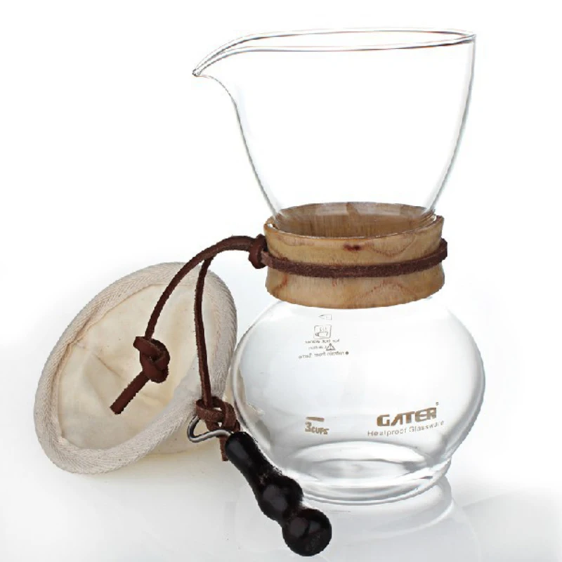Coffeeware اكسسوارات الزجاج القهوة Percolators القهوة صانع مجموعة يده الفانيلا بالتنقيط فلتر المطبخ أداة JY