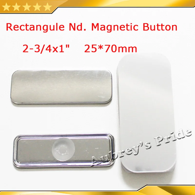 Прямоугольник 25x70 мм 100 устанавливает холодильник Dialog Box Nd. Сильная Магнитная Задняя Кнопка производитель материалов питания